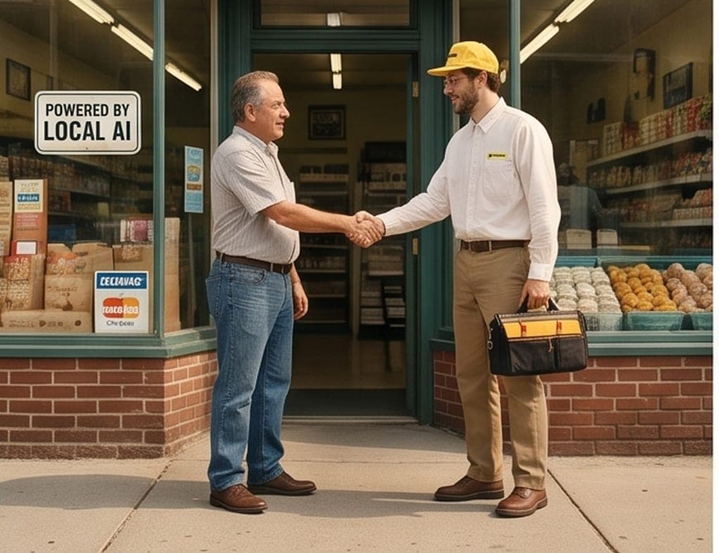 A hand pulling one receipt from a stacked counter spindle to read it closely — the audit.